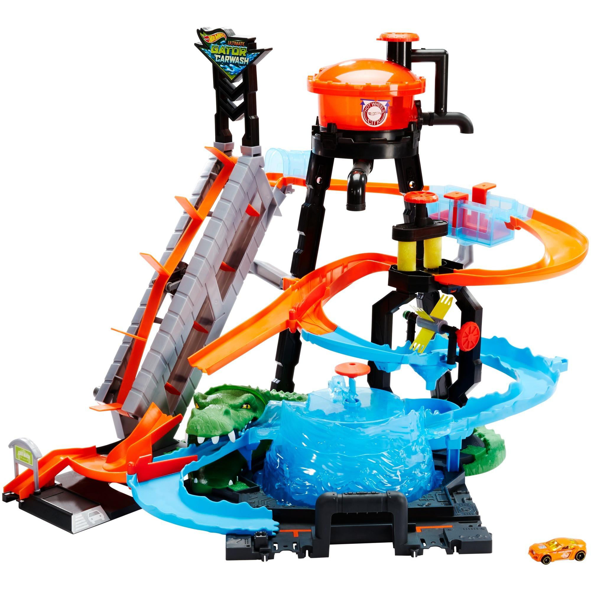 Hot Fire Station Garage Wheels Play Set And Car Case 
