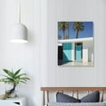 thumbnail image 3 of Nawypu  Sylvie Palm Springs King Framed Canvas Wall Art by Rachel Bolgov, 16x20 inch, Coastal Palm Tree Photography Wall Art, 3 of 4