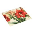 thumbnail image 2 of Xecao Vibrant Amaryllis Flowers Print Dish Drying Mat for Kitchen Counter,Absorbent Coffee Bar Mat, Dish Drainer Rack Mats,Dining Room Decoration, 2 of 8