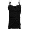 thumbnail image 1 of Aeropostale Womens Solid Classic Lace Cami Tank Top, Negro, Mediano, 1 of 2