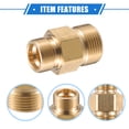 thumbnail image 4 of Conector de manguera de latón adaptador macho M18x1 a M22x1.5 de Unique Bargains, 4 of 7