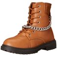 thumbnail image 1 of Krazy Kicks Girls Lace Up Short Boot Fashion, Rust, 11 Little Kid, 1 of 2