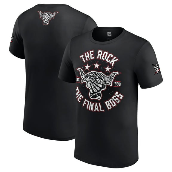 Youth Black The Rock The Final Boss T-Shirt