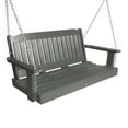 thumbnail image 3 of Highwood 4ft Lehigh Porch Swing with 1 Coffee Table - Outdoor, Eco-friendly, Synthetic Wood, 3 of 7