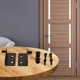 thumbnail image 5 of 2PCS Thickened Cabinet Black Stainless Steel More Reliable Pivot Door Hinges For Woofactors Such As Brightness Of Your, 5 of 10