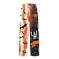 thumbnail image 6 of ASDFVBKG Men's Pajama Pants Ghosts and Pumpkins Halloween Cotton Long Sleepwear Lounge Pants Yellow 3XL, 6 of 7