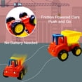 thumbnail image 5 of Set de coches de juguete para vehículos de construcción propulsados por fricción, 4 piezas, 3 o más, 5 of 5