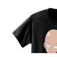 thumbnail image 5 of One-Punch Man Men's Shirt, Graphic Print Cartoon Anime Saitama T-Shirt Black – S, 5 of 5