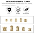 thumbnail image 4 of FESTFENDS 500Pcs Strong Durable Threaded Inserts Nuts for Plywood and Solid Wood Projects, 4 of 8