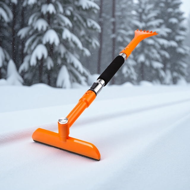 Winter Artifact Cleaning Brush for Outdoor Use Versatile Removal Tool with Abs Material and Hoarding- Performance for Harsh Weather
