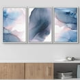 thumbnail image 2 of wall26 Framed Wall Art Print Set Navy Blue and  Pink Watercolor Ink Collage Abstract Shapes Illustrations Modern Art Chic Colorful Multicolor Neon for Living Room, Bedroom, Office - 16x24, 2 of 5