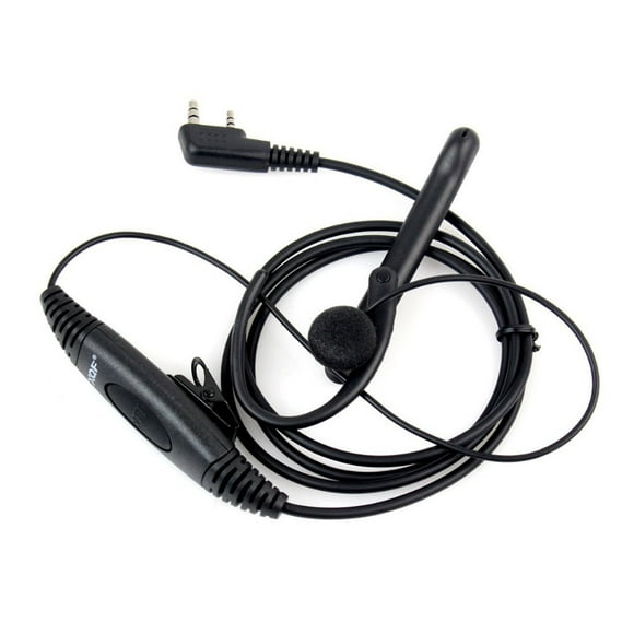 Xingzhi 2 Pin Ear Bar Earpiece Mic PTT Headset for Kenwood Baofeng Radio UV-5R 777 888s WOUXUN HYT PUXING C2073A