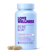 Love Wellness Bye Bye Bloat, Debloating Capsules, 60ct