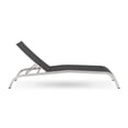 thumbnail image 2 of Modway Savannah Outdoor Patio Aluminum and Mesh Chaise Lounge Chair in Black, 2 of 6