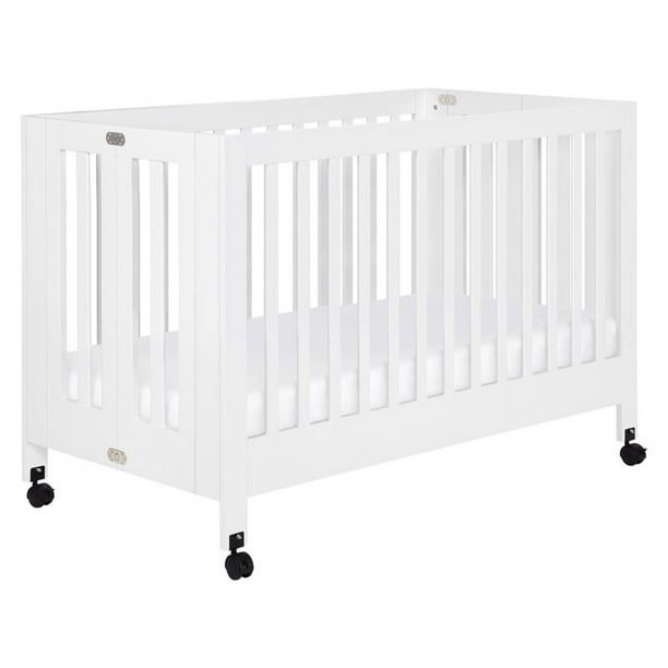 Babyletto Maki Full Size Folding Crib In White Walmart Com