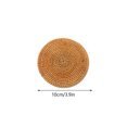 thumbnail image 3 of SHAGUOZHOU Pottery Charger Plates Small Kitchen Table Set for 4 Natural Hand Woven And Rattan Circular Straw Suitable For Tea Cup Rattan Cup Bottom Plate And Tableware Insulation Heat Pad Home, 3 of 7