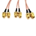 thumbnail image 3 of Cable de Conexión Coaxial de Radiofrecuencia, Paquete de 3, Cable Divisor SMA, Cable Coaxial SMA Macho A SMA Hembra Dual, 3 of 5