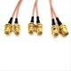 thumbnail image 3 of Cable de Conexión Coaxial de Radiofrecuencia, Paquete de 3, Cable Divisor SMA, Cable Coaxial SMA Macho A SMA Hembra Dual, 3 of 5