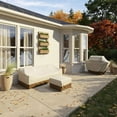 thumbnail image 5 of Beige+Light Brown 210D Protective Cover for 3 Seater Sofa, 5 of 5