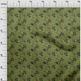 thumbnail image 2 of oneOone Polyester Lycra Fabric Leaves & Floral Block Print Fabric BTY 56 Inch Wide, 2 of 4