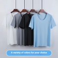 thumbnail image 4 of Conjunto de 2 unidades de pijamas para hombre, ropa para el hogar, camiseta de manga corta, pantalones cortos sueltos deportivos y de ocio para hombre, traje de manga corta de talla grande 4x para ni, 4 of 4