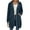 Navy, variant on Kilaqueen Women's Zip Up Hoodies Long Sleeve Fall Tunic Hooded Sweatshirt Oversized Long Fleece Jacket with Pockets