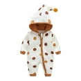 thumbnail image 2 of Rovga Baby Boys Clothes 0-3 Months Romper Jumpsuit Ruffle Playsuit Girl Baby Floral Outfits Boy Girls Romper&Jumpsuit Relax Fit Playsuit Brown, 2 of 9
