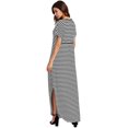 thumbnail image 2 of Women's V Neck Side Pockets Split Hem Beach Long Maxi Dress, 2 of 5
