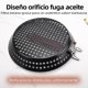 thumbnail image 5 of AUERQXZ Sart&eacute;n Antiadherente para Asar con Mango Plegable y Dise&ntilde;o de Sart&eacute;n Perforada de Acero al Carbono, Adecuada para Asar al Aire Libre y Cocinar Verduras y Maris, 5 of 7