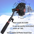 thumbnail image 3 of Vídeo Fluid Head Leifrotto VS12 con 2 platos de 12 cm y 14 cm, 3 of 9