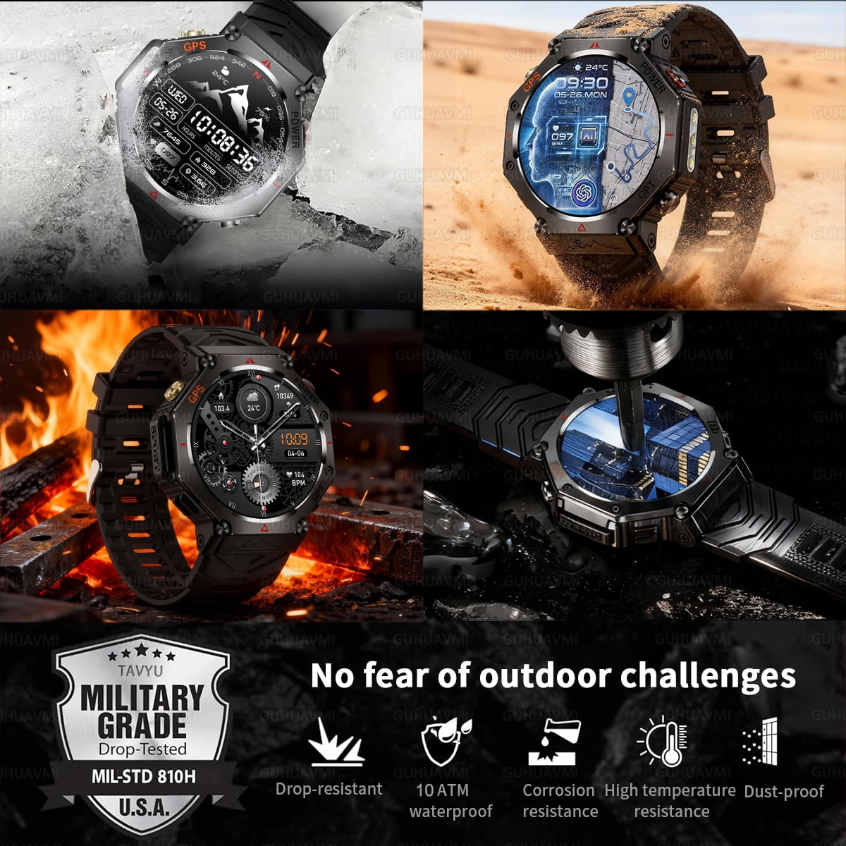 64GB Large Memory APP Download Smart Watch Men 200W+800W HD Dual Camera Video Call 4G/5G SIM Card Wifi Global Version Smartwatch