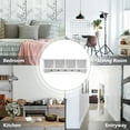 thumbnail image 5 of Costway Hanging Entryway Shelf Coat Rack Wall Mounted Storage Cabinets W/5 Dual Hooks White, 5 of 9
