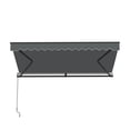 thumbnail image 6 of Aleko Motorized Retractable Black Frame Patio Awning 13' x 10', Charcoal Gray, 6 of 13