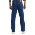 thumbnail image 2 of Coevals Club Men's Straight Leg Classic 5-Pocket Casual Work Jeans 32L 4# Dark Stonewash 42, 2 of 7
