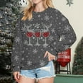 thumbnail image 2 of Christmas Graphic Sweatshirt For Women Round Neck Pullover Festive Print Casual Top Soft Comfortable Crewneck Holiday Apparel, 2 of 2