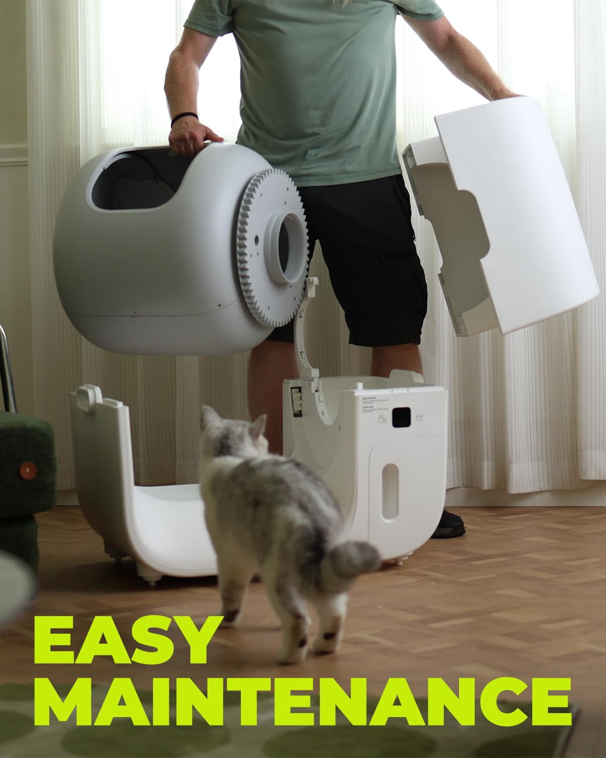 FURBULOUS Automatic Cat Litter Box Self-Cleaning, Self-Packing, Odor-Free & Leak-Proof – with App Control & Safety Assured