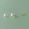thumbnail image 2 of Pendientes de botón con forma de rama de plata esterlina S925 para mujer, diseño de nicho de estilo japonés y coreano simple, pendientes de hojas pequeñas de lujo ligeros de moda, 2 of 5