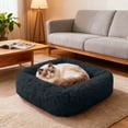 thumbnail image 6 of Donut Dog Cat Bed Cozy Cave for Improved Sleep - Self-Warming Calming Cuddler Burrow Bed, Soft Plush Pet Cushion for Small Medium Dogs & Cats, 6 of 6