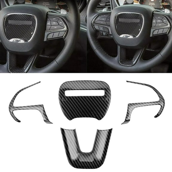 CENL Steering Wheel Cover Trim for Dodge for Challenger Charger 2015-21