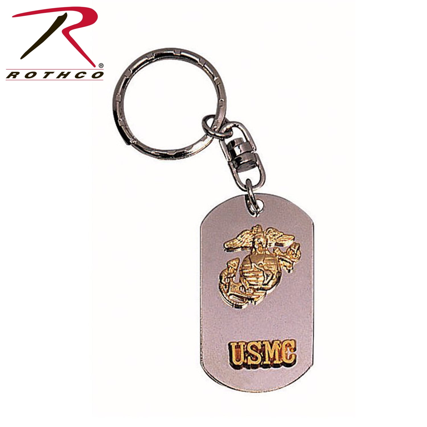 Rothco 4782 USMC Dog Tag Keychain