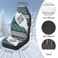 thumbnail image 7 of Uorisanigo Automotive Seat Cover, 2Pcs Car Accessories with Southwest Aztec High Back Auto Front Seat Covers Protect Accessories for Women Men, Easy to Install, 7 of 7