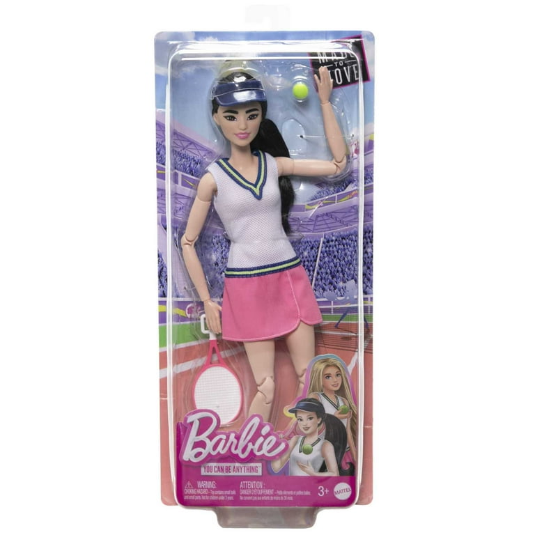 Barbie Doll Accessories Career Tennis Player Doll with Racket and Ball 11 in