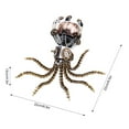 thumbnail image 4 of 1060PCS Steampunk Octopus 3D Metal Puzzle Model Kit with Flexible Tentacles, Collectible Ornament & Lamp, DIY Mechanical Assembly Home Décor for Adults Teens, 4 of 9