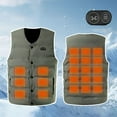 thumbnail image 2 of sususu Heated Vest for Men,Smart Heated V Neck Vest Advanced Temperature Control Unisex Winter Wear Lightweight Insulation Technology Outdoor Indoor Use - Army Green, 2 of 6