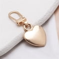 thumbnail image 6 of Tutuviw 5Pcs Detachable Heart Shape Zipper Pull,Zippers Pull Replacement,Zipper Pull Repair for Jackets,Metal Zipper Pulls Tabs for Purses,Heart Shape Zipper Hand Pull (Gold), 6 of 8
