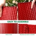 thumbnail image 6 of Ayieyill 28" Christmas Tree Collar,  Christmas Tree Collar Basket Skirt for Large Christmas Tree, Tree Skirt Accessory | Red | Metal, 6 of 8
