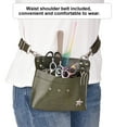 thumbnail image 3 of Barber PU Leather Pouch Holder Rivet Hair Scissor Bags Clips Waist Shoulder Belt, 3 of 6