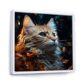 thumbnail image 2 of Designart "Singapura Glimmer Feline" Animals Cat Floater Framed Canvas Art Print, 2 of 5