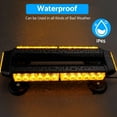 thumbnail image 3 of Rooftop Safety Flashing Light Bar, Selectable Flash Patterns With Easy Installation, Super Bright And Long Lasting, For Construction Vehicles, Strong Magnetic Strobe, Emergency, 3 of 5