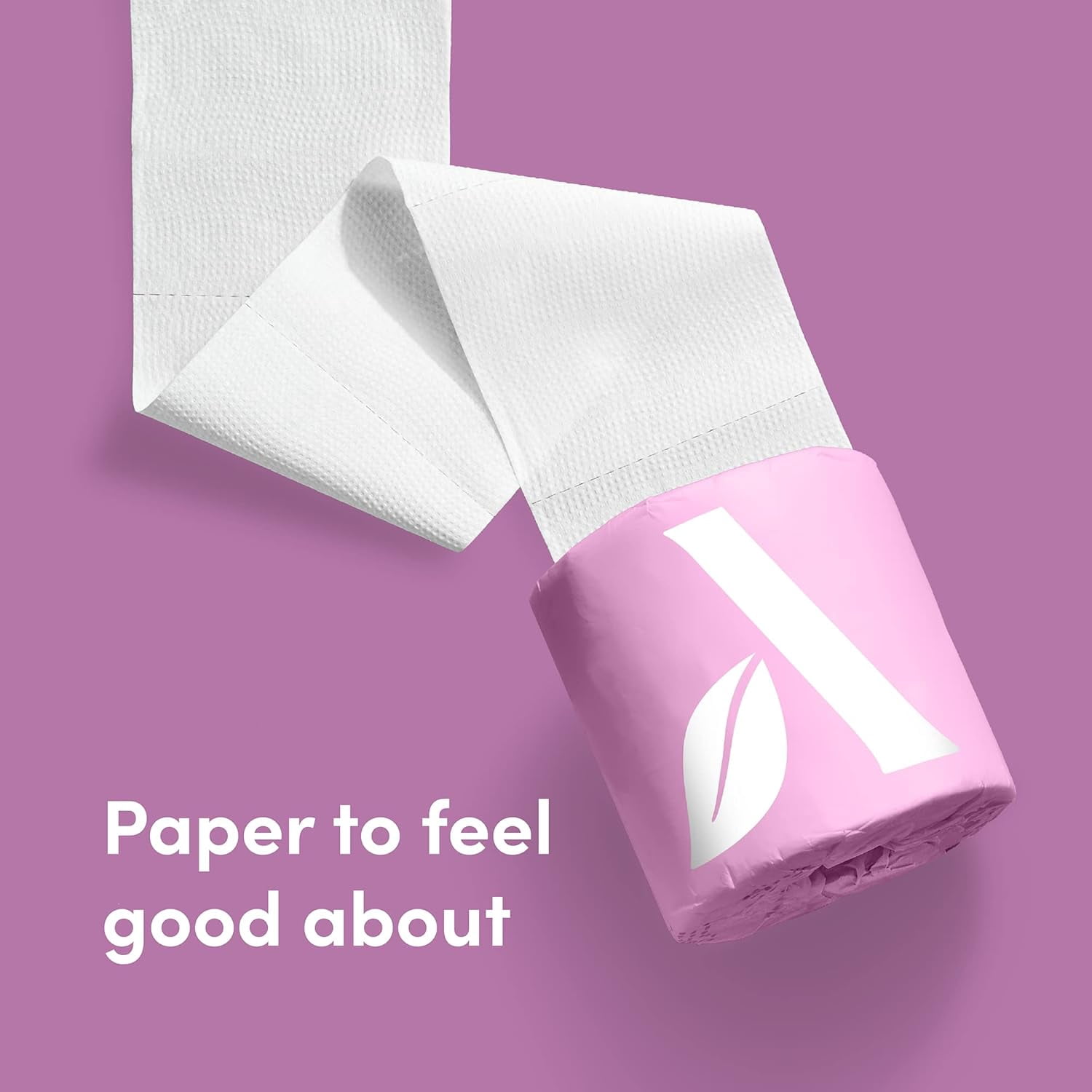 A100% 3-ply Bamboo Toilet Paper, Unscented,350 Sheets per roll, Total 4200 Sheets, Plastic-Free